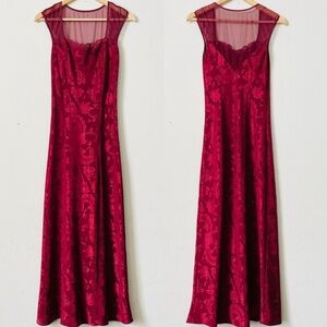 Vintage Gold Label Victoria's Secret Wine Long Nightgown